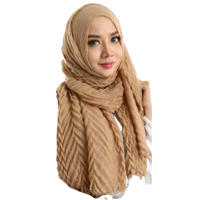 NEW Women's Ripple Cotton Hijab