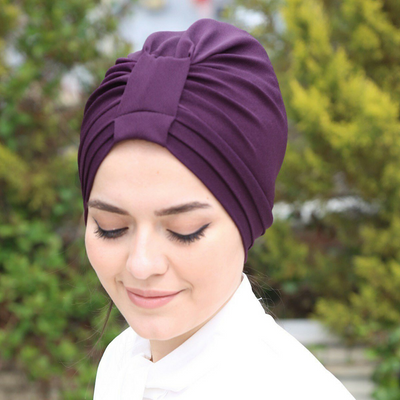 NEW Women's Casual Lycra Pleated Hijab