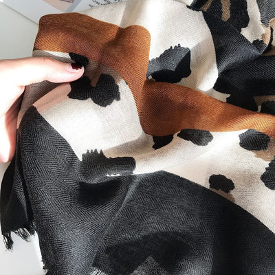 Women's Leopard Pattern Viscose Hijab